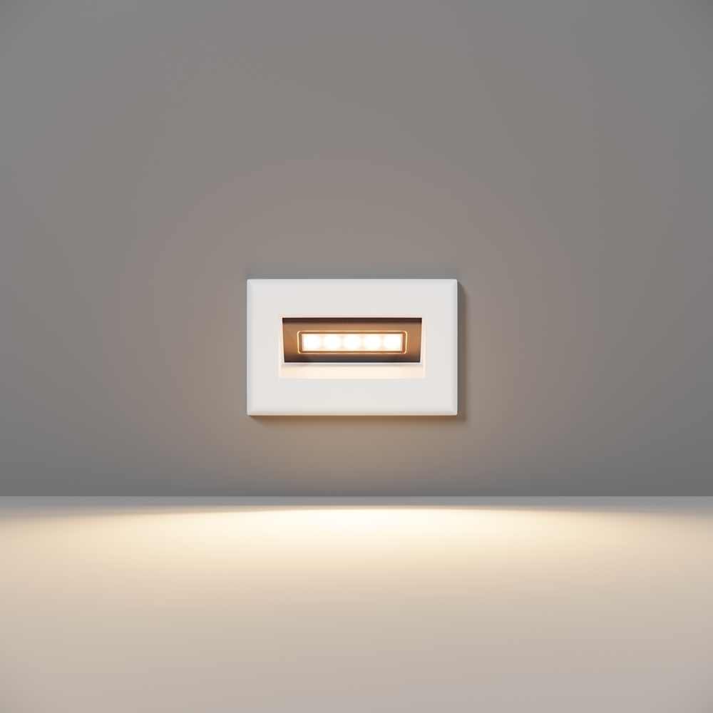 Bosca LED Stair Light – IP65 – 3000K – Rectangular Recessed