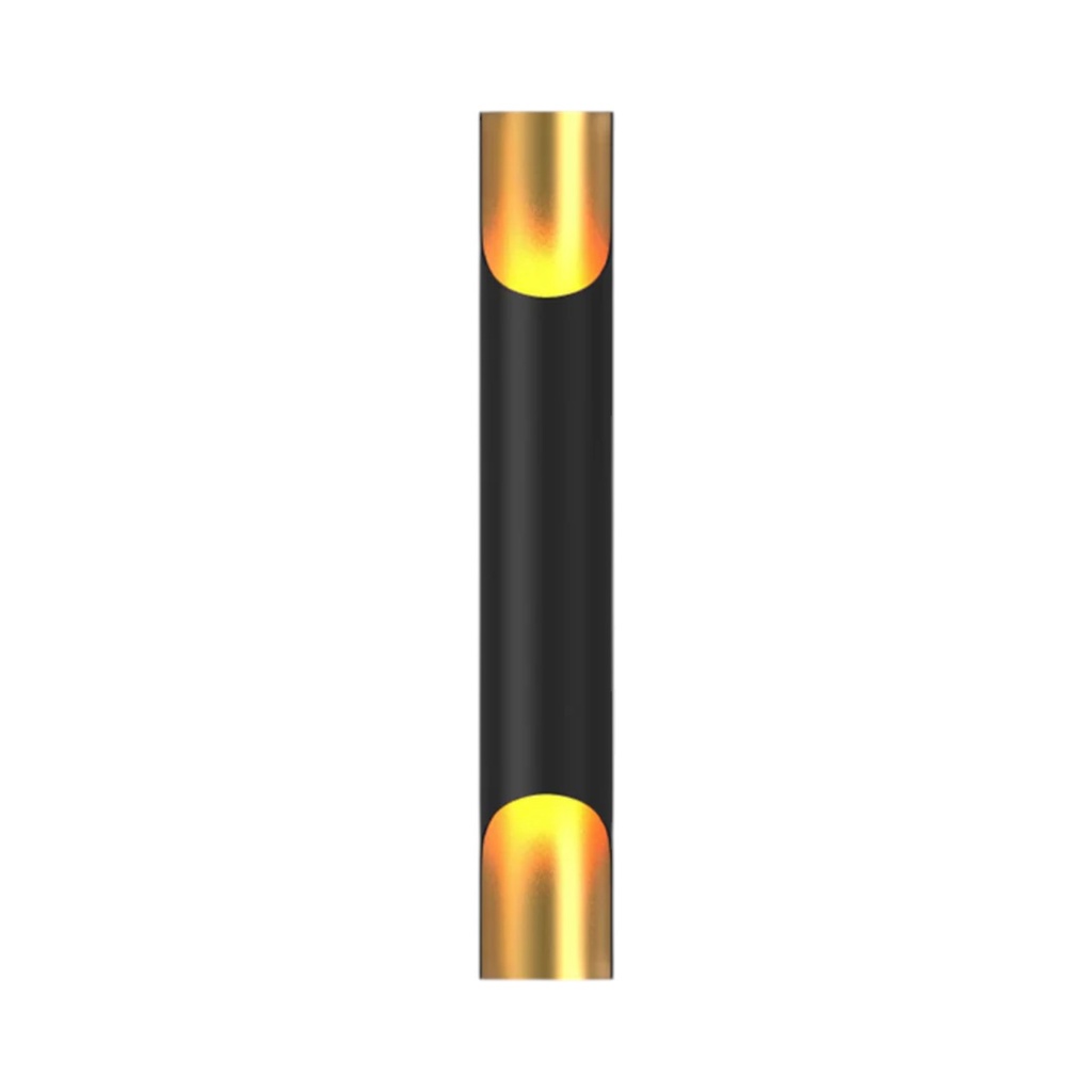 Indoor Cylindric Wall Lamp 2*5W Black&Gold