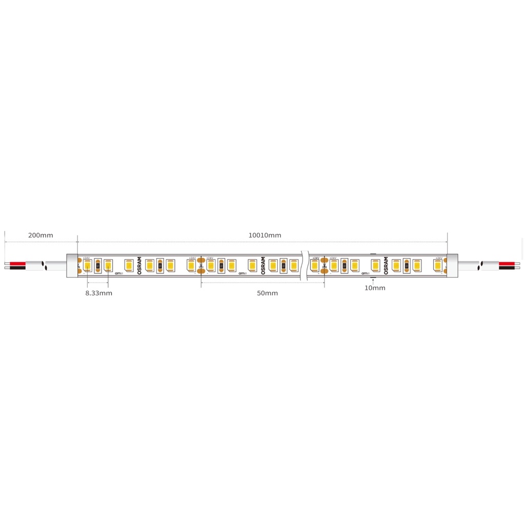 OSRAM LED Strip G3 IP67 – 10m, 120 LED/m, 24V, 12W/m, CRI90