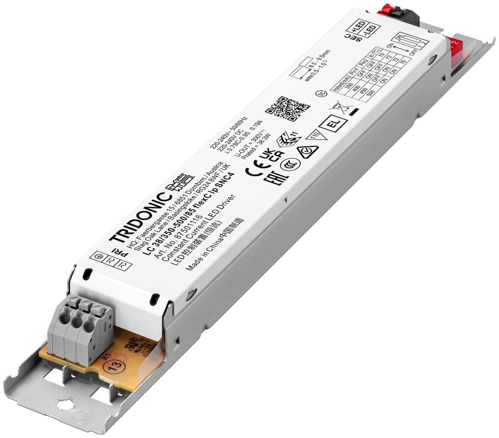 Tridonic LC 38W 350–500mA 85V flexC lp SNC4 LED Driver