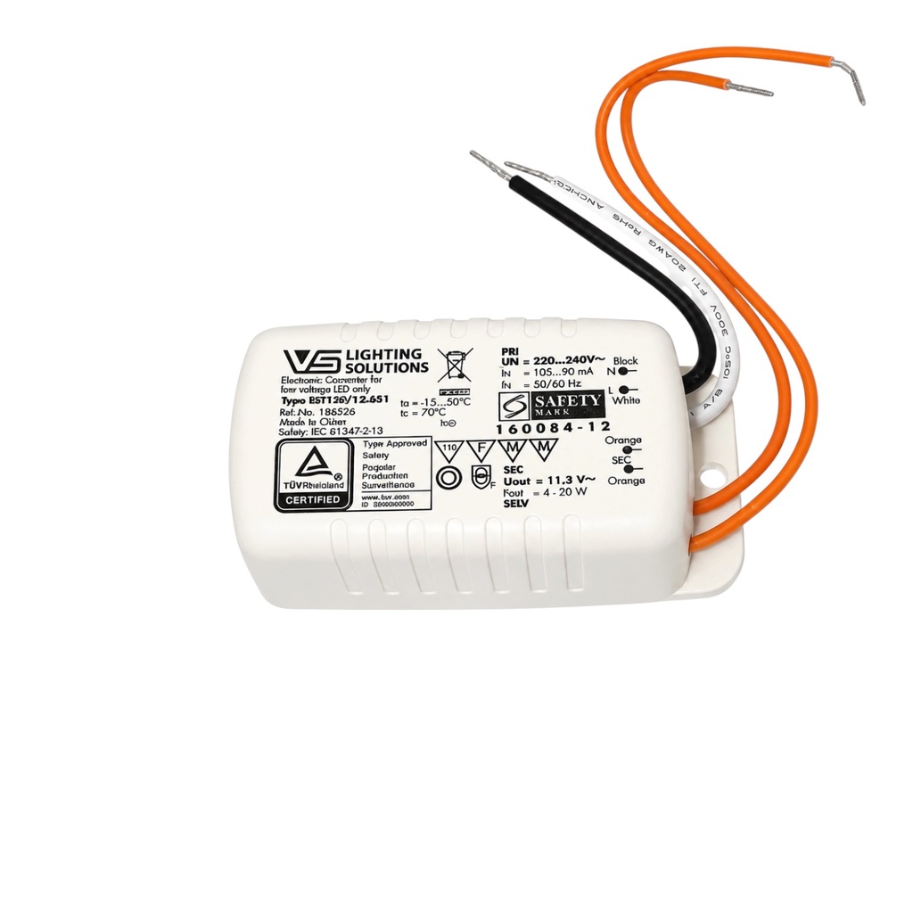 VS Lighting Solutions Electronic LED Converter 20W, 12V
