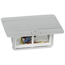 LEGRAND Pop-Up Floor Box – 4 Modules, Matt Aluminium Finish
