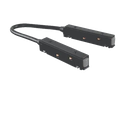 Magnetic rail power connector
