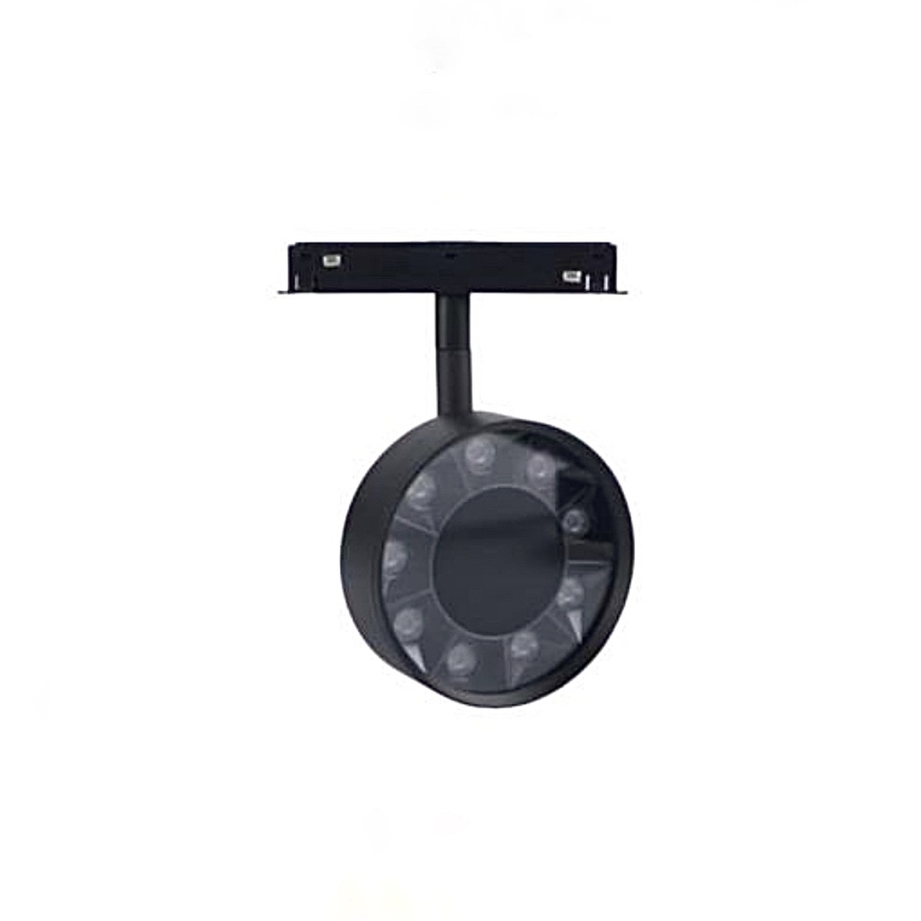 Circular shaped magnetic lens spotligh 9W/3000K - Ø95mm