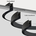Round Magnetic track rail