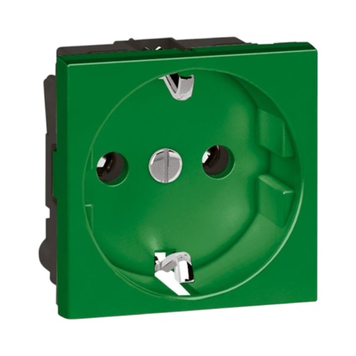 Arteor™ - Socket - German - 16 A - 2P+E shuttered - 2 modules