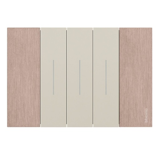 Living Now™ – Cover plate – Copper Finish - 3 Modules