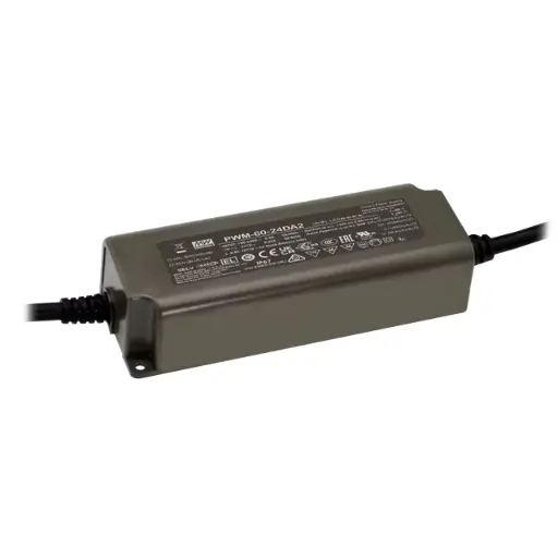 [PWM-60-24DA2] MEAN WELL PWM-60-24DA2 – 60W 24V Constant Voltage IP67 LED Driver with DALI-2 / Push Dimming