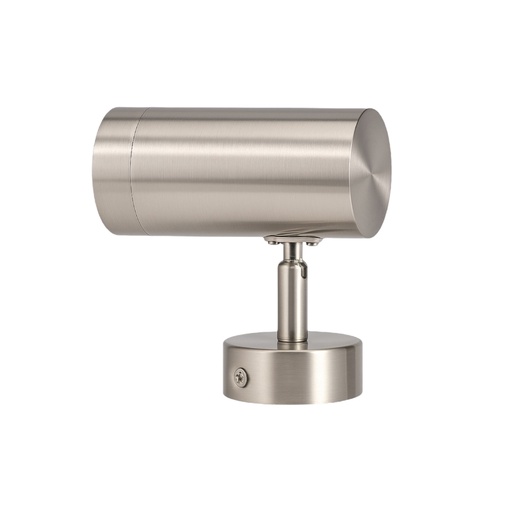 Adjustable Cylindric Light Projector MR16 Brushed Silver