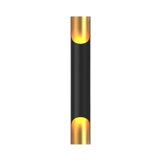 Indoor Cylindric Wall Lamp 2*5W Black&Gold