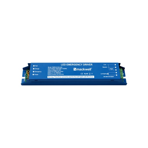 MACKWELL TEMPUS CSV-LED Emergency LED Driver Kit 20W