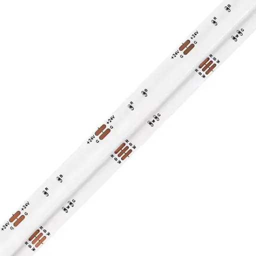 COB LED Strip RGBW (RGB + Warm White 3000K) – 24V DC, 19W/m, 784 LEDs/m, 12mm, IP20