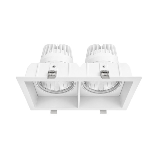Square Recessed Downlight – Philips Certa Driver, 24W / 2×24W, 3000K / 4000K, CRI80