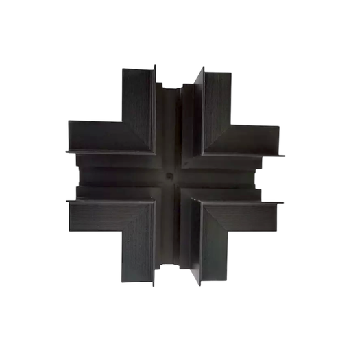 Magnetic rail cross connector