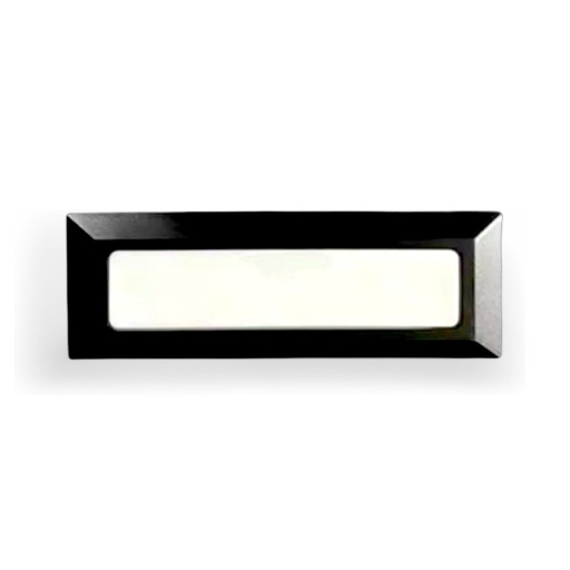 Surface mounted rectangular step light 5W 3000K Black