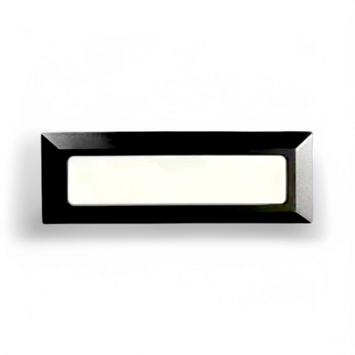 Surface mounted rectangular step light 5W 3000K Black