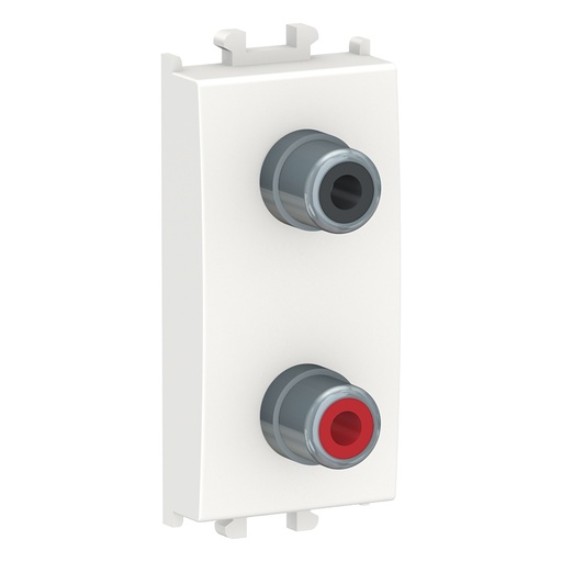 [LMR6342001] Easy Styl - 1 module - Modular Audio Outlet - Double Outlet - White