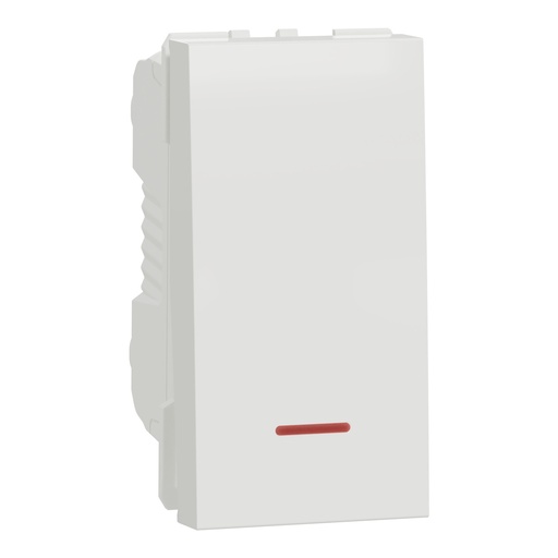 [NU316118S] Switch, New Unica, 1-pole 1-way, 16AX, 1 module, indication lamp