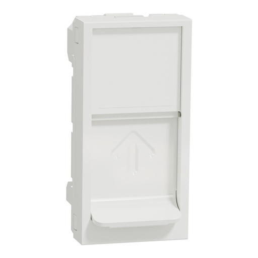 [NU946018] Central plate, New Unica, for RJ45, Keystone/Systimax, 1module