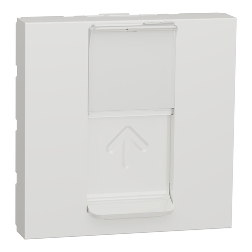 [NU946118] Central plate, New Unica, for RJ45, Keystone/Systimax, 2modules