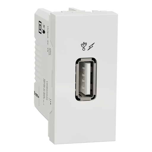 [NU342818] New Unica - USB charger 1 A - 1 module - type A