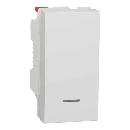 Push-button, New Unica, mechanism, + NO push-button, 10A, 1 module, screwless terminals, IP4X