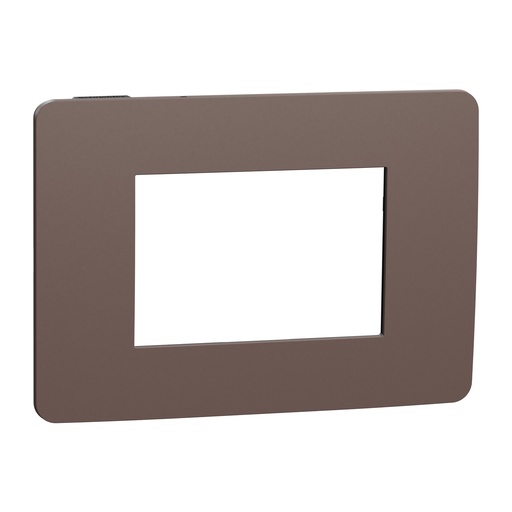Cover frame, New Unica Studio, 1 gang, 3 modules
