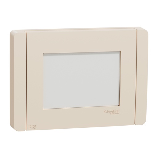 [NU055344] Cover frame, New Unica, 1 gang, 3 modules, IP55, beige