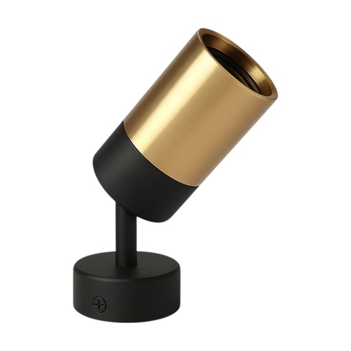 Downlight Cylinder Gold Adjustable - Aluminum - Empty MR16