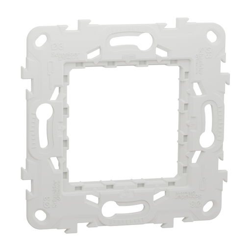 [NU7002P] Fixing frame, New Unica, plastic, 2 modules, 1 gang