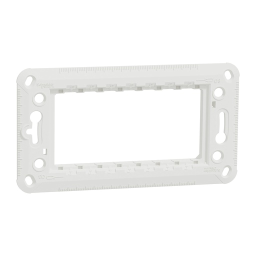 [NU7104P] Fixing frame, New Unica, rectangular, plastic, with claws, 4 module, 1 gang 