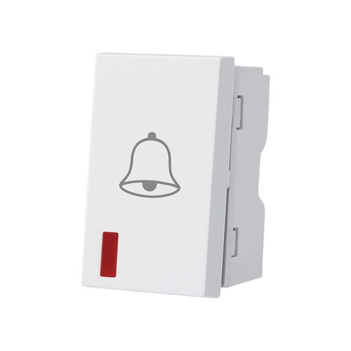 Door Bell Switch 1 Module 16A/250V~ - Merlot