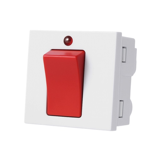 45A D/P Switch with Indication Lamp 45A/250V~ - Merlot