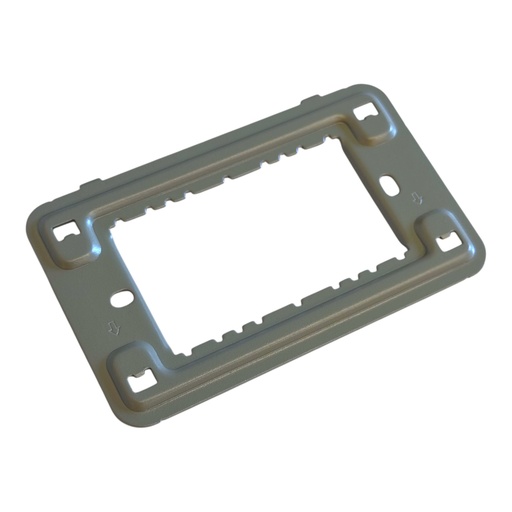 Fixing Frame 1 Gang 3 Modules Metal - Merlot