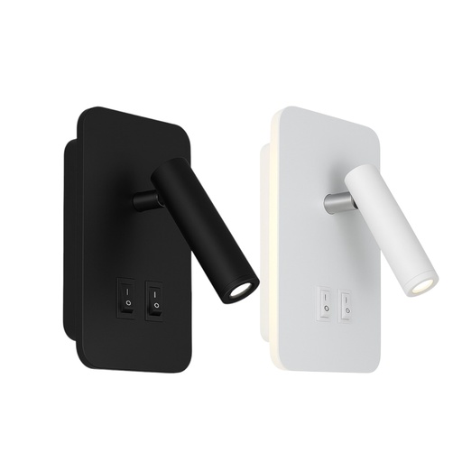 Bedside Reading Wall Lamp 6W + 3W 3000K - SW002