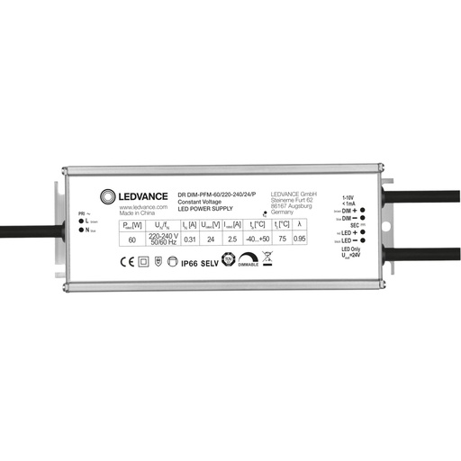 LEDVANCE Constant Voltage LED Power Supply IP66 - 24V - 60W VALUE GEN2