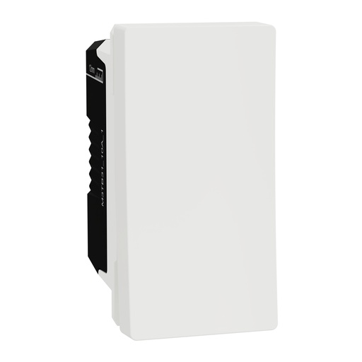 [M3TB31_10A_1] Switch, Miluz E, 1 Way 10AX 250V 1 Module White