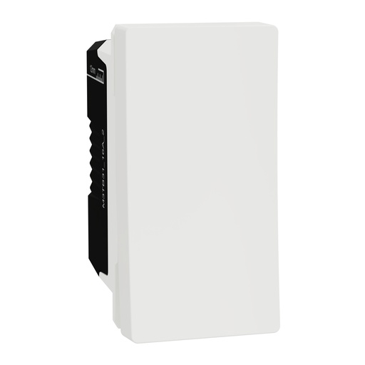 [M3TB31_16A_2] Switch, Miluz E, 2 Way 16AX 250V 1 Module White