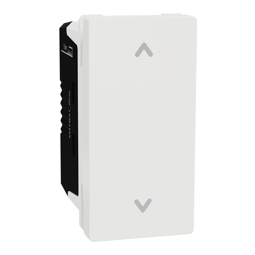 [M3TB31_ROL] Roller Blind Switch, Miluz E, 10A 250V 1 Module White