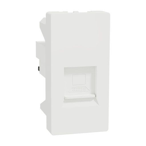 [M3TB1_RJ6M] Data Socket, Miluz E, Cat6 with Shutter 1 Module White