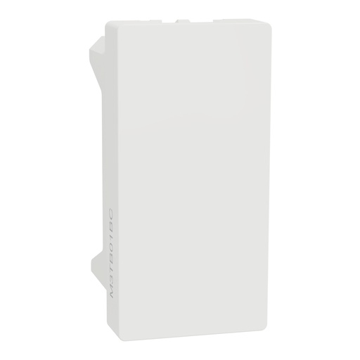 [M3TB01BC] Blank Cover, Miluz E, 1 Module White