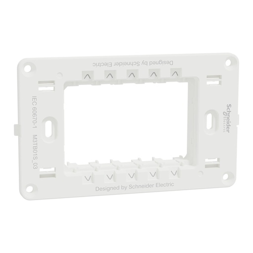 [M3TB01S_03] Supporting Frame, Miluz E, 1 Gang 3 Modules White