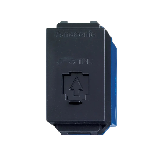 [WEG2164B-E] Flatima Series Accessories Telephone Modular Jack [6P4C] [Black], Devices