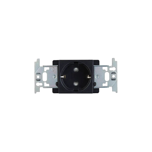 [WEG10817B-E] Flatima Series Socket Outlets Universal Socket with Safety Shutter, Screw Terminal [Black] 16AX 250V-