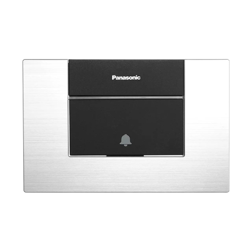 [WTEP5411S-1] Flatima Series Switches Push Button with Plate [Silver] 16AX 250V‑, Full Set