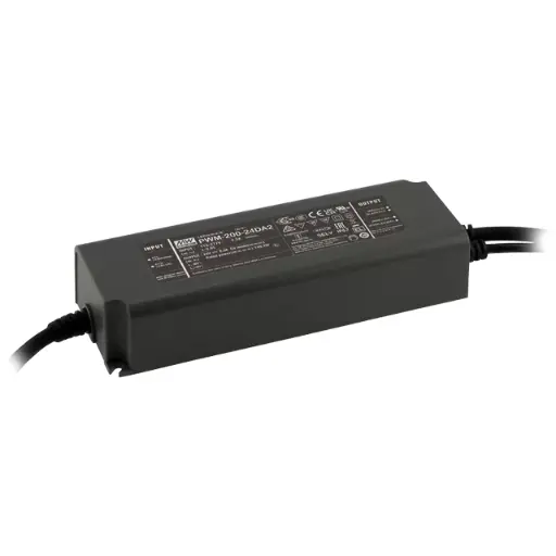 [PWM-200-24DA2] MEAN WELL PWM-200-24DA2 – 200W 24V Constant Voltage IP67 LED Driver with DALI-2 / Push Dimming