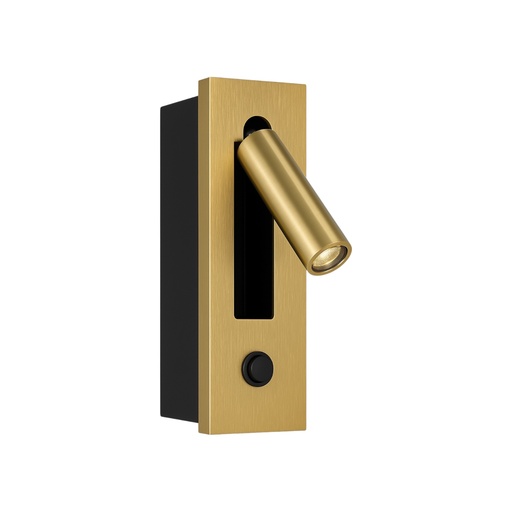 [MG-BD-1649-3W] Bedside Reading Wall Lamp 3W 3000K Brushed Gold